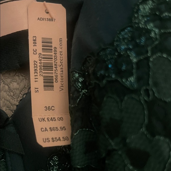 Victoria's Secret Dark Green Lace Bra Set - Picture 5 of 6
